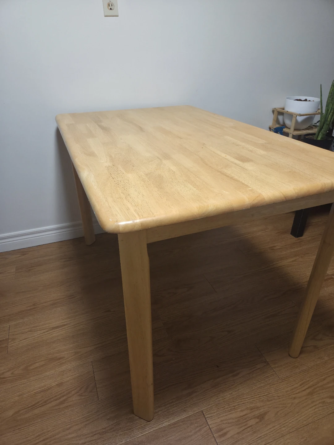 Light Wood Rectangular Dining Table - photo 4