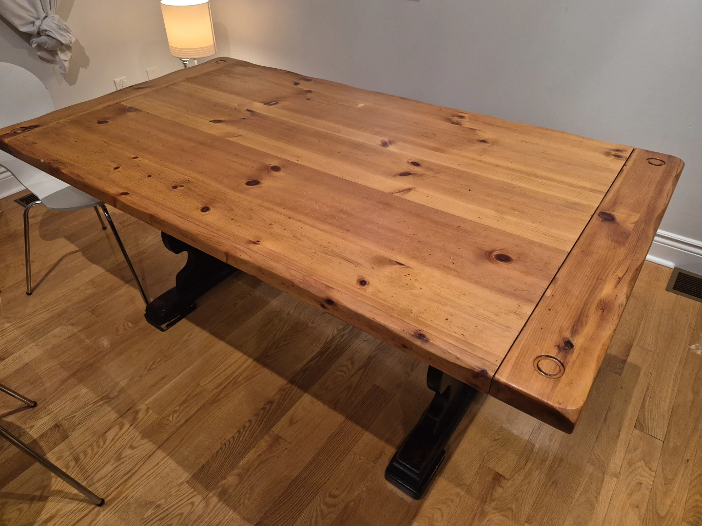 Rustic Pine Extendable Dining Table