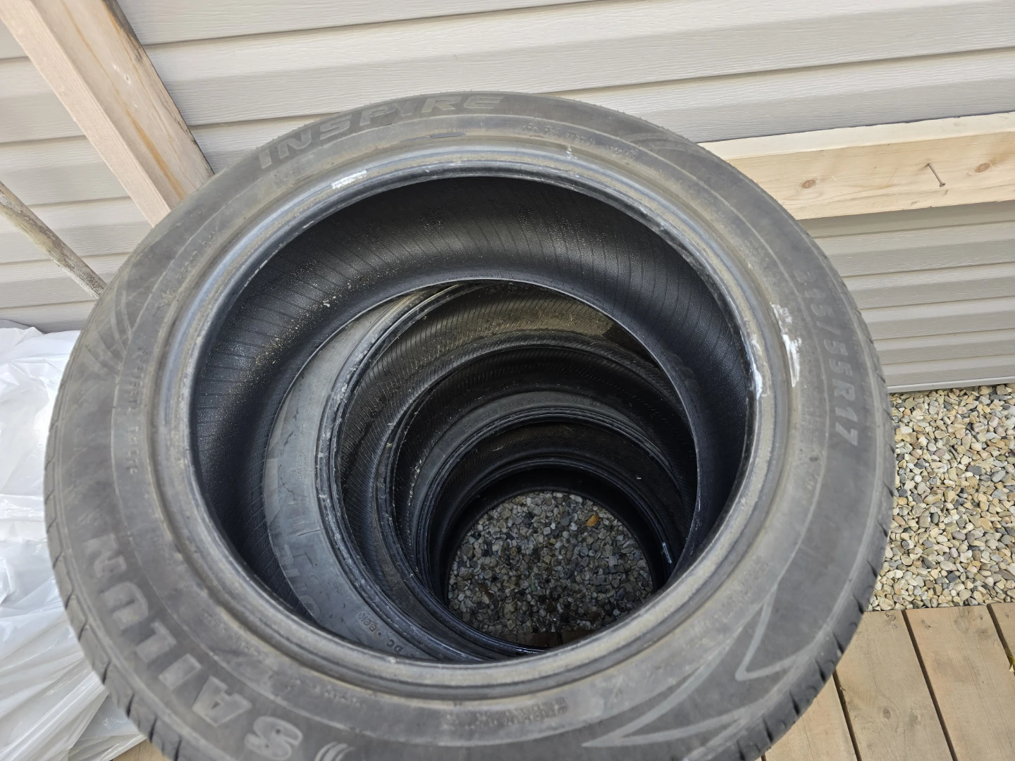 215/55R17. FOUR All-SEASON TIRES