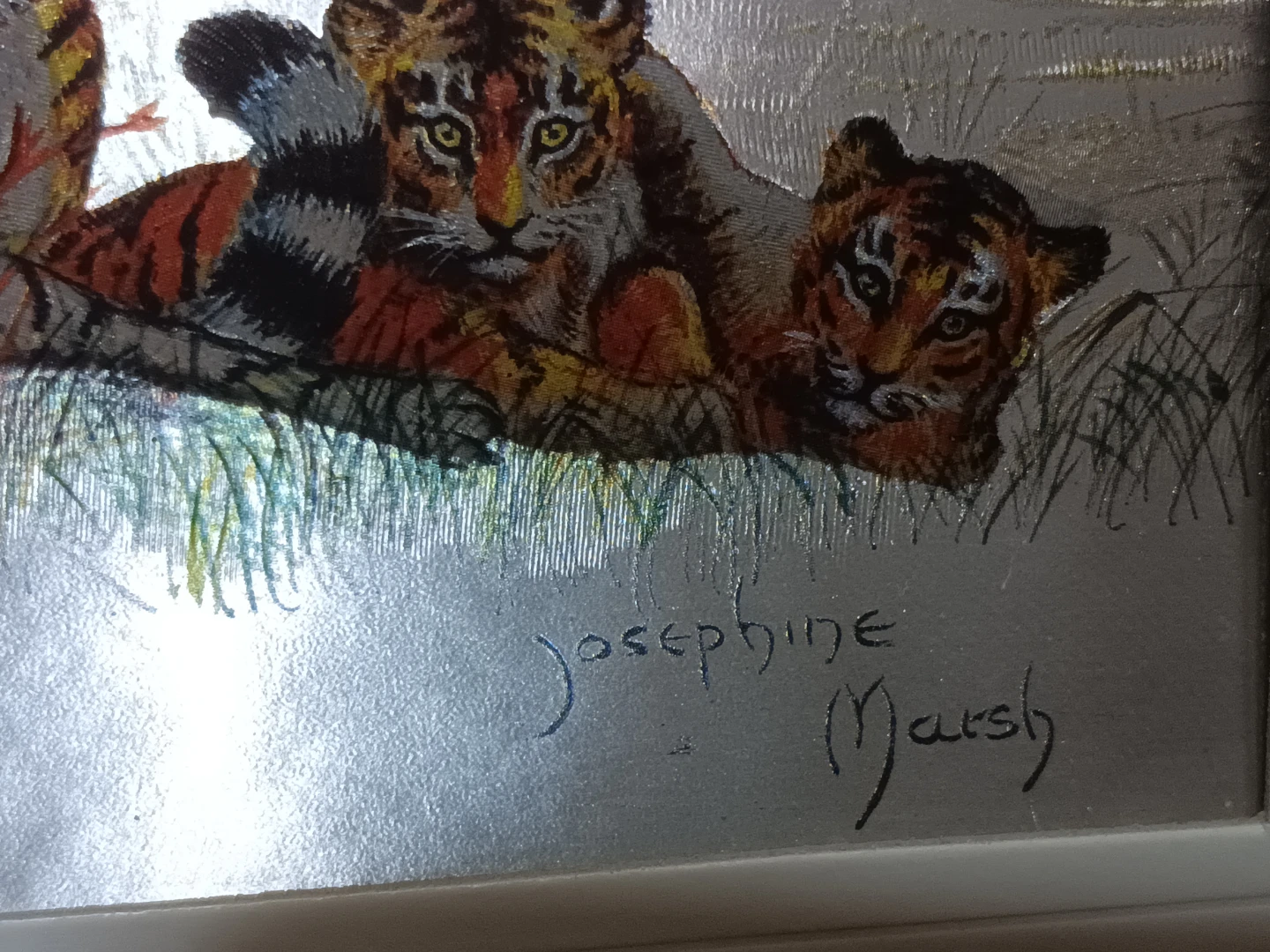 Josephine Marsh Tiger Print Metal Art - photo 2