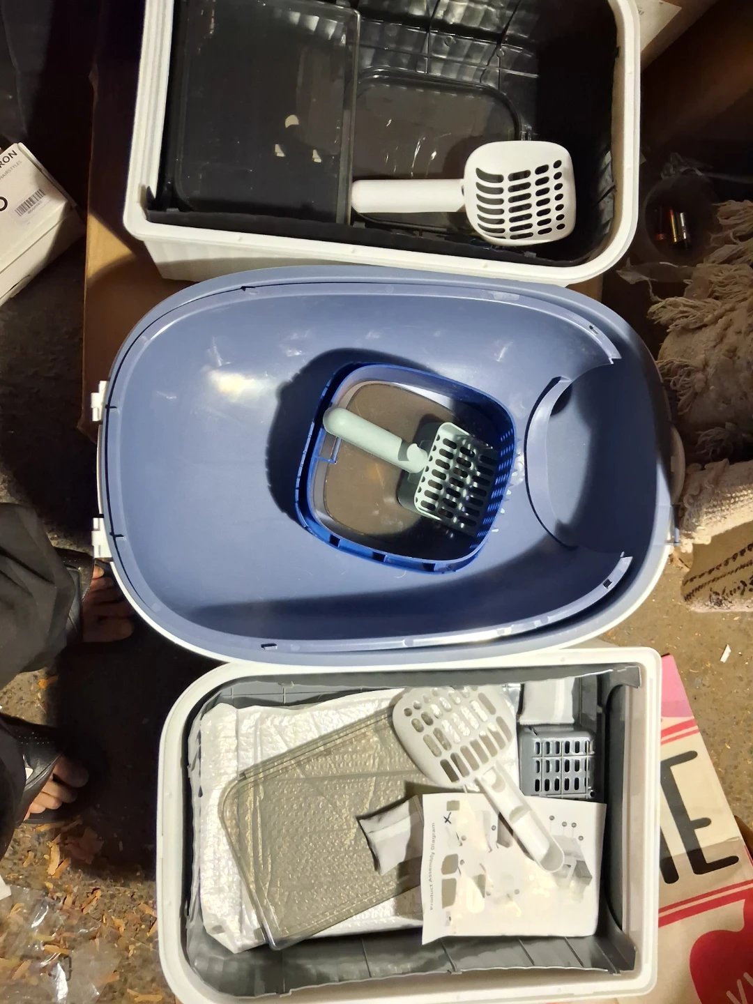 Cat Litter Box with Scoops(SET OF 3)