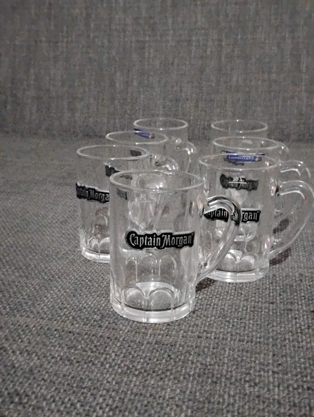 Set of 6 Captain Morgan Mini Glass Mugs
