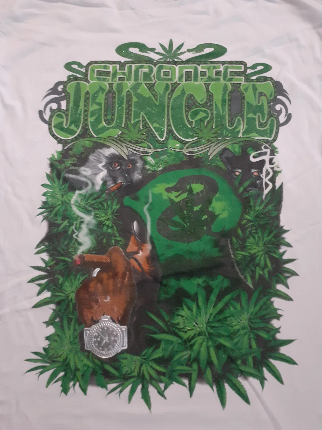 Chronic Jungle Graphic T-Shirt VINTAGE Y2K - photo 3