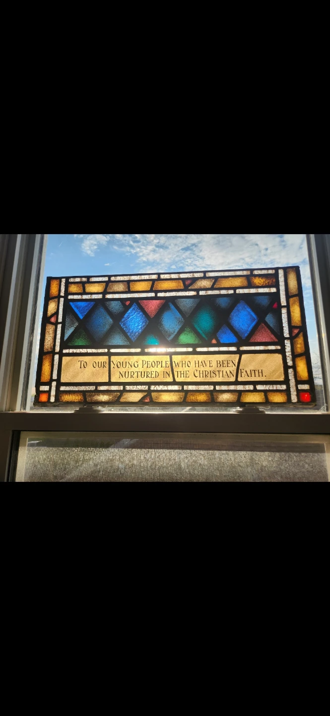 Vintage Stained Glass Commemorative Panels - photo 4