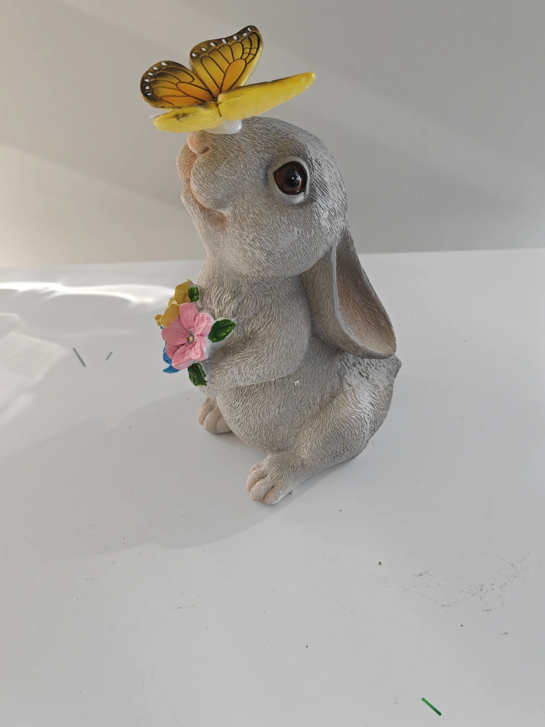 Solar-Powered Bunny Garden Figurine