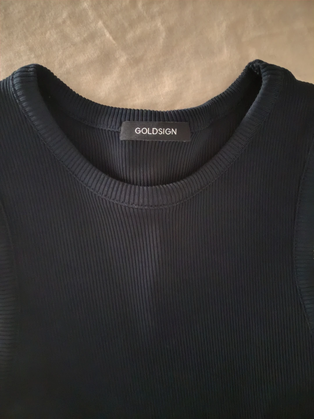 Goldsign Black Ribbed Tank Top XS - photo 3