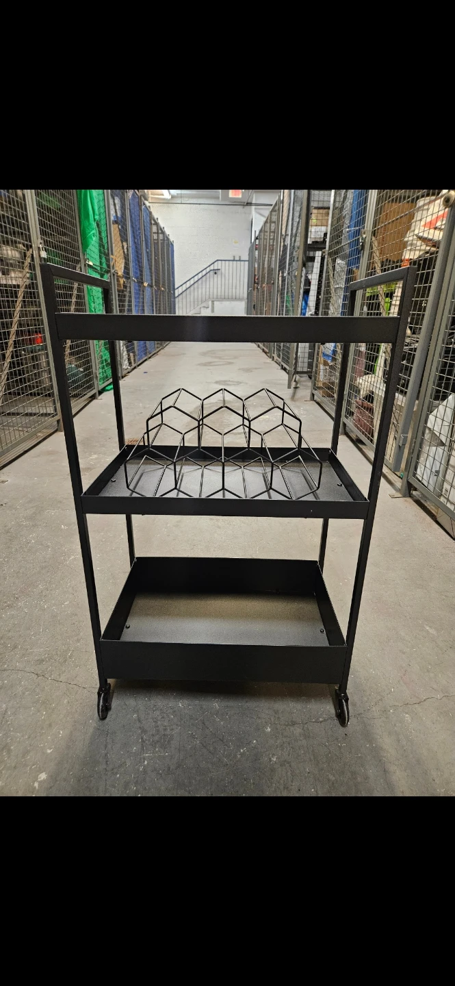 Bar cart and wine rack