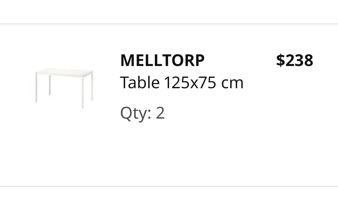 IKEA MELLTORP Two Tables - photo 2