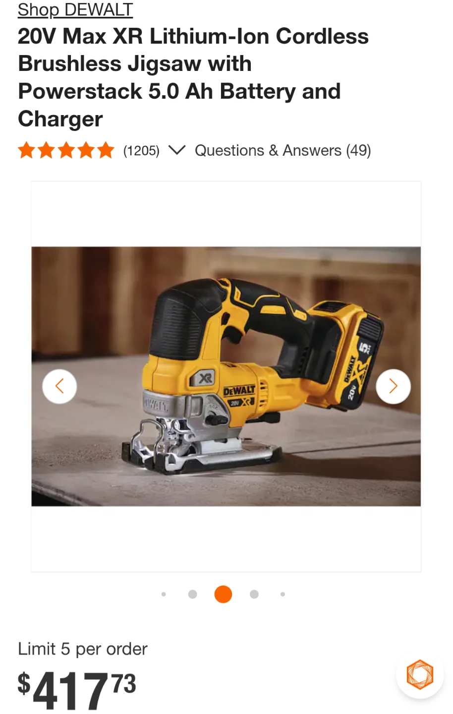 20V Max DeWalt XR Jigsaw Combo Kit - photo 2