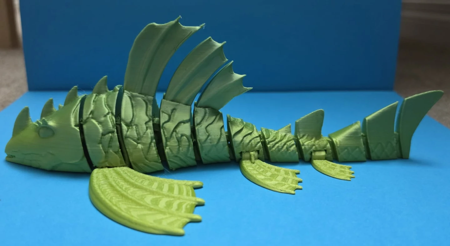 3D Printed Articulated Fish Figure - photo 3