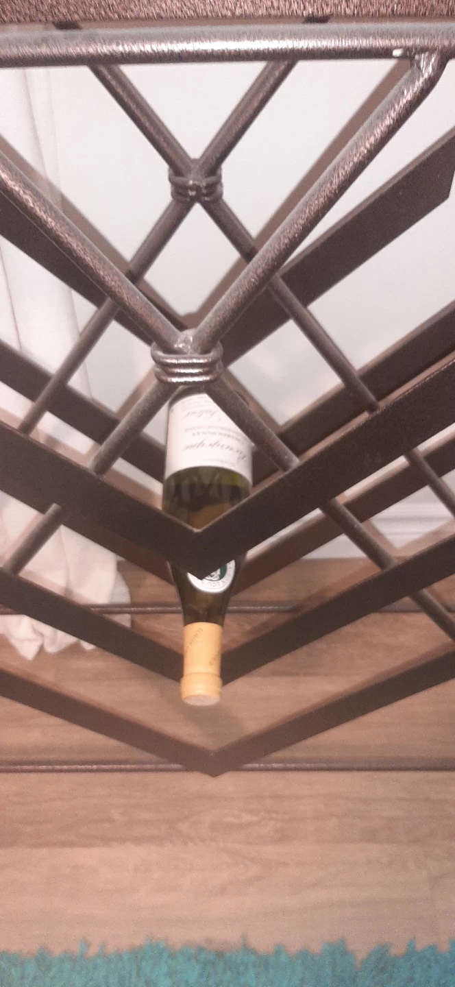 Metal Wine Rack Console Table - photo 2