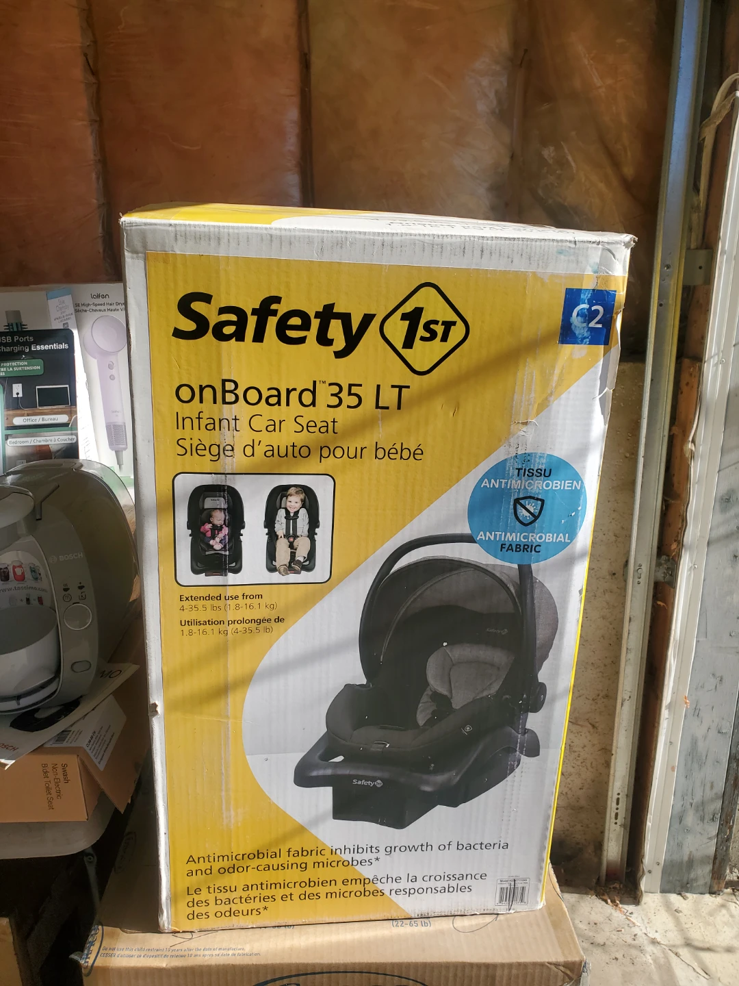 Infant car seat.