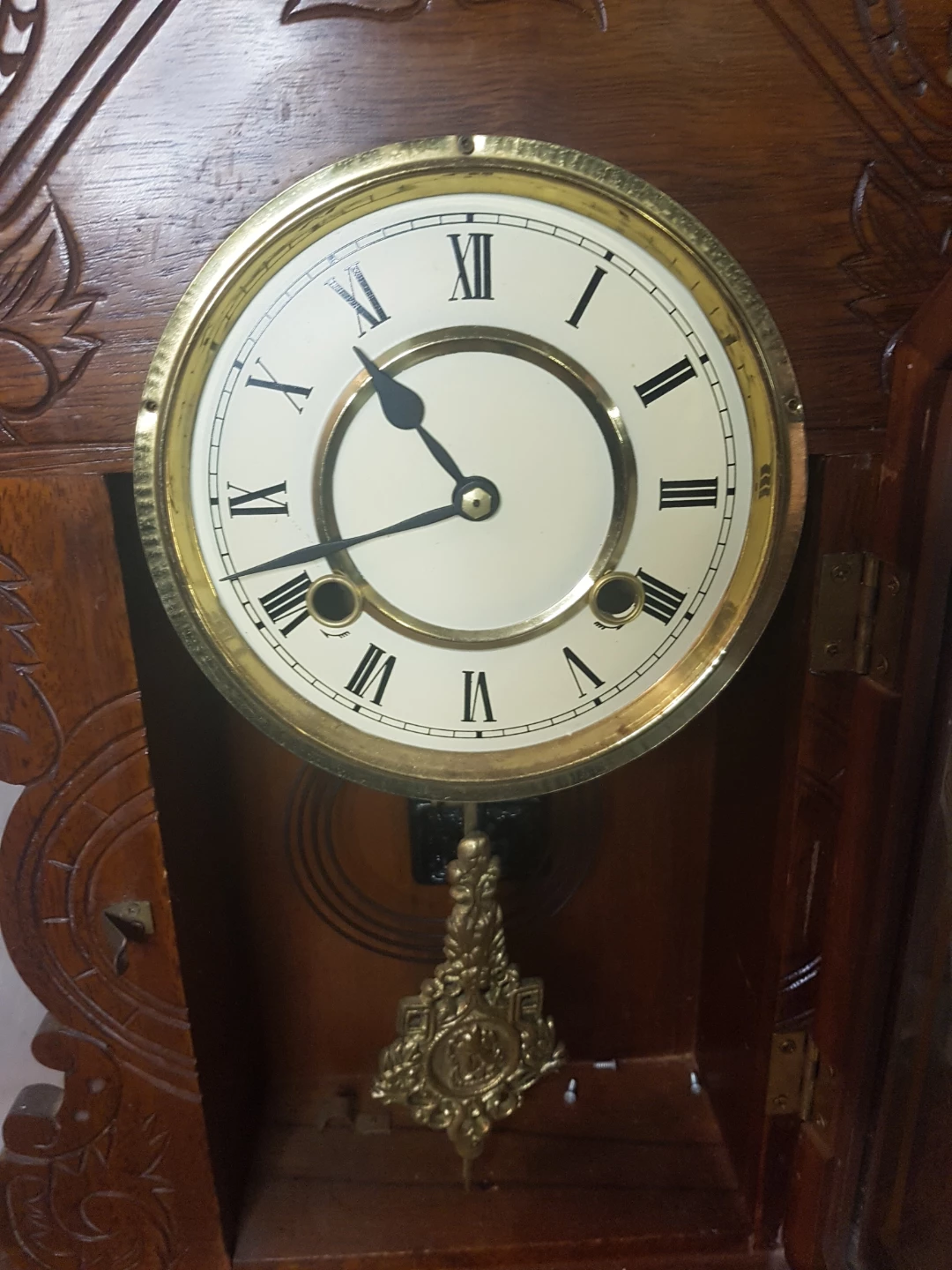 Vintage Wooden Mantel Clock - photo 3