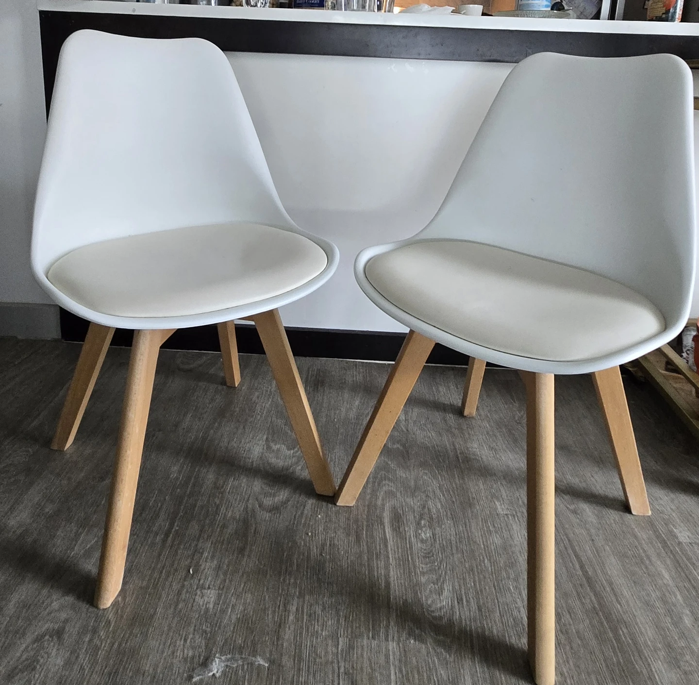 Set of 2 Eames Style Dining Chairs