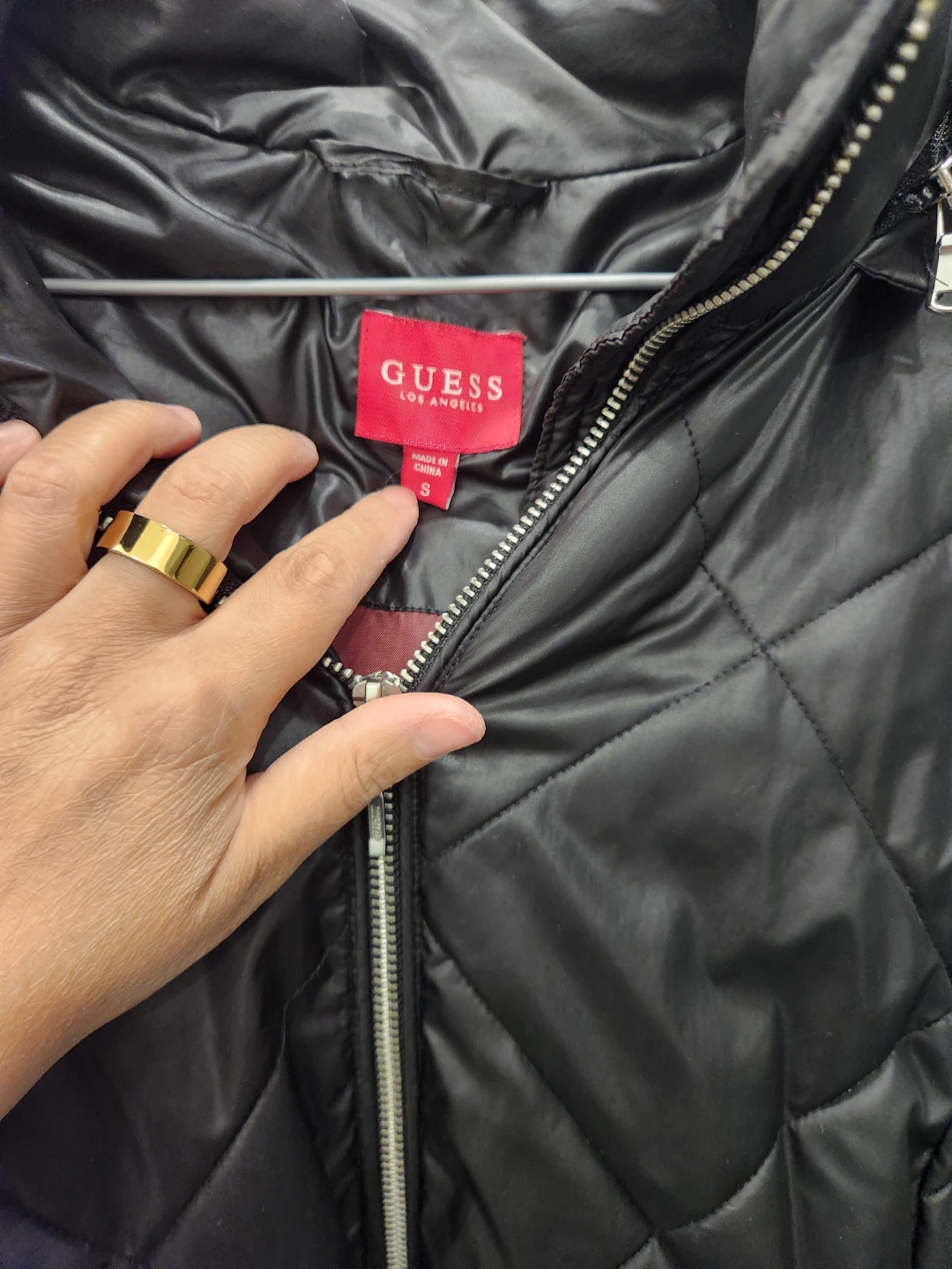 Guess Black Quilted Winter Jacket - photo 2