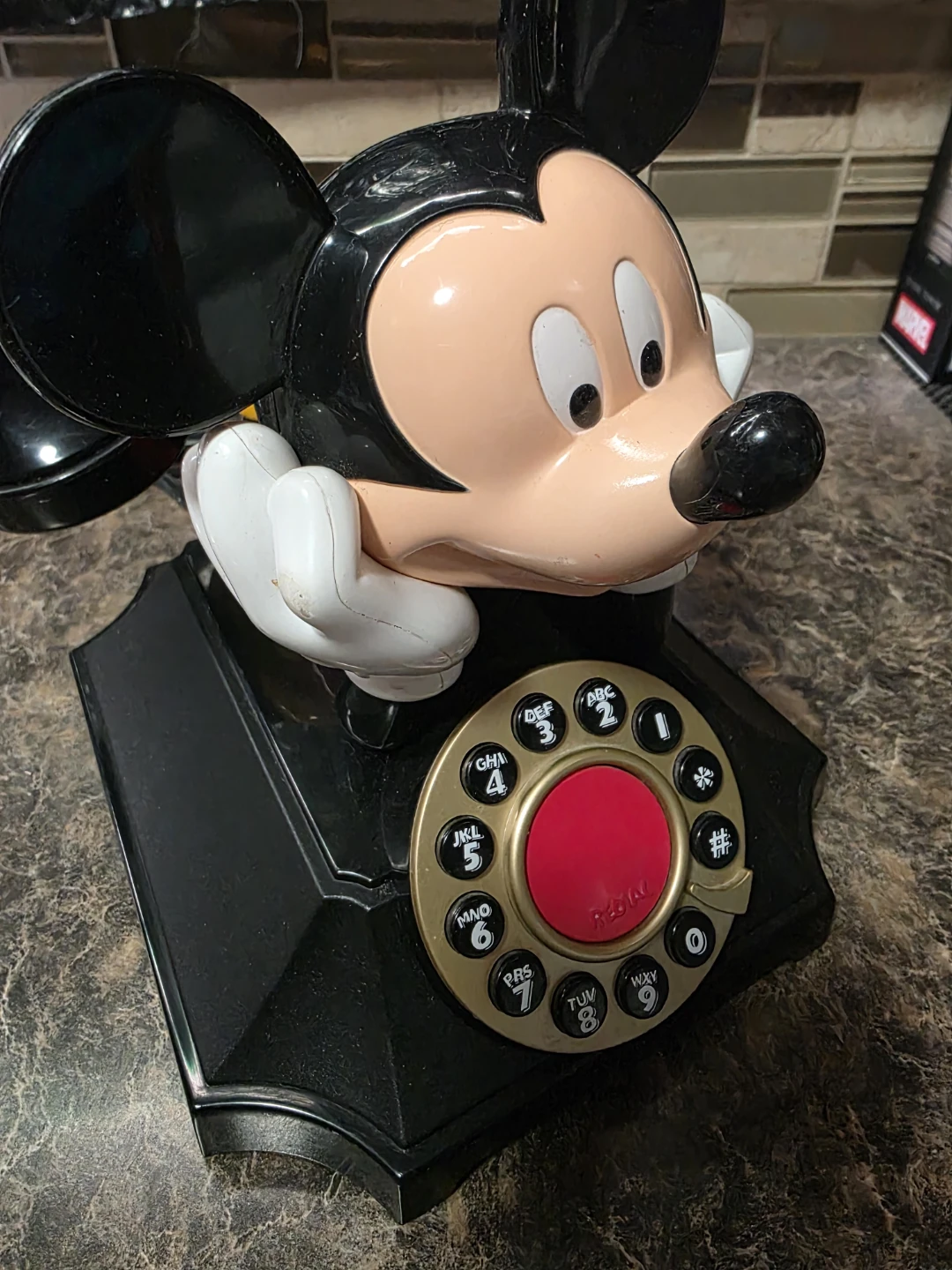Vintage Disney Mickey Mouse Push Button Telephone - photo 2