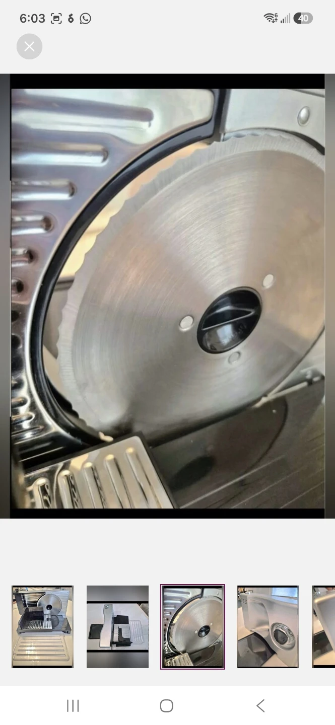 Electric Food Slicer stainless steel Food Deli Slicer - photo 3