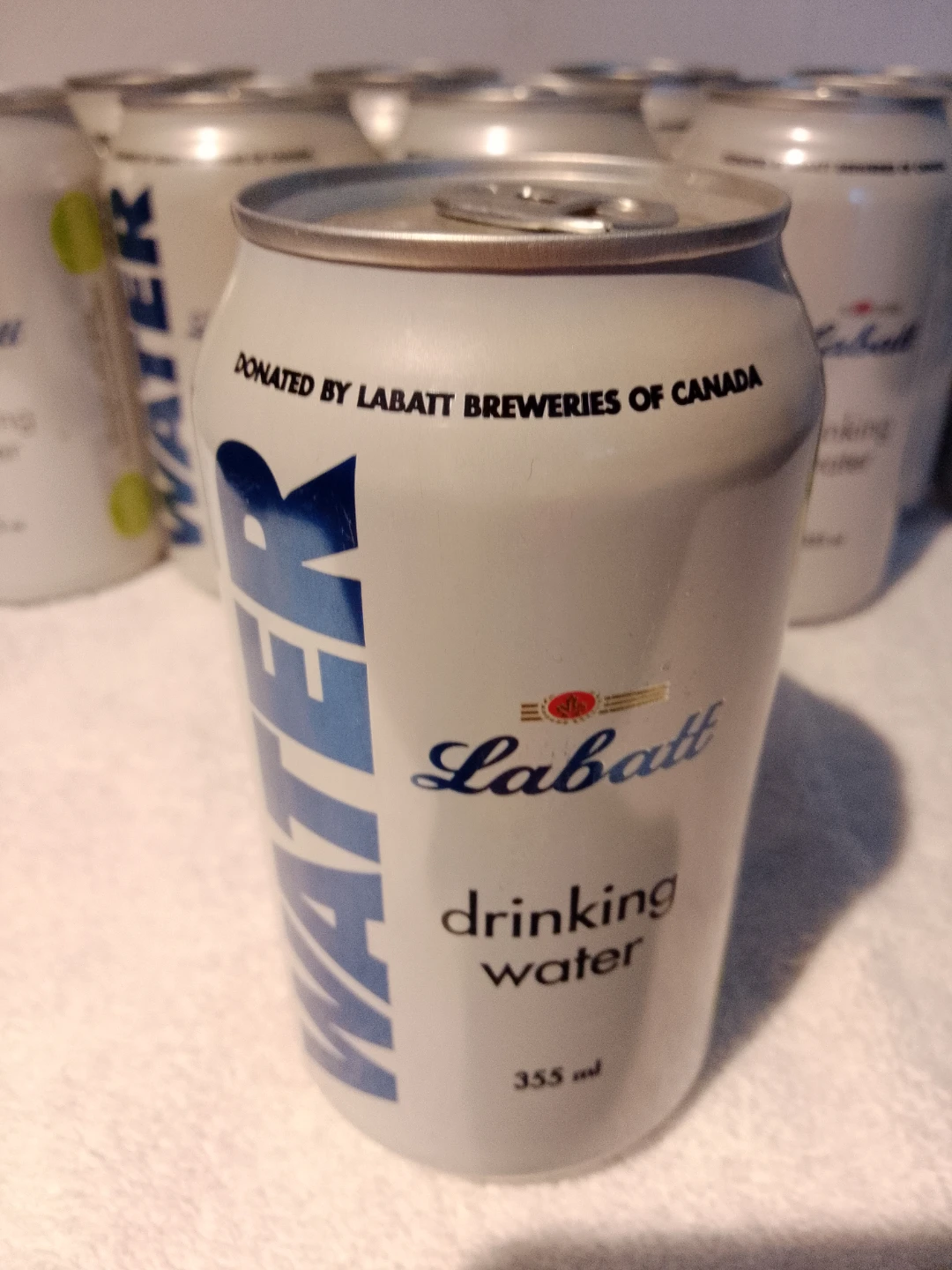 10 Labatt Drinking Water 355ml Cans