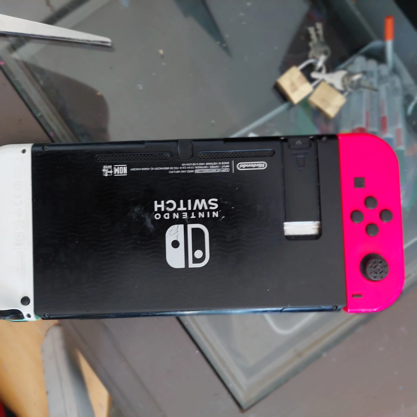 Nintendo Switch Console with Neon Joy-Cons - photo 5
