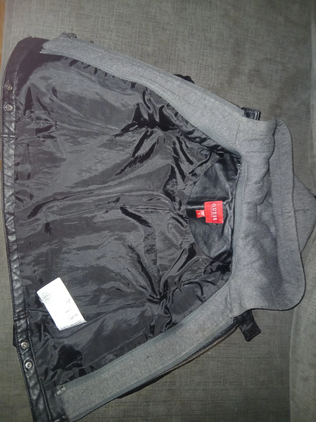 GUESS Kids Faux Leather Hooded Jacket - Size 3 - photo 2