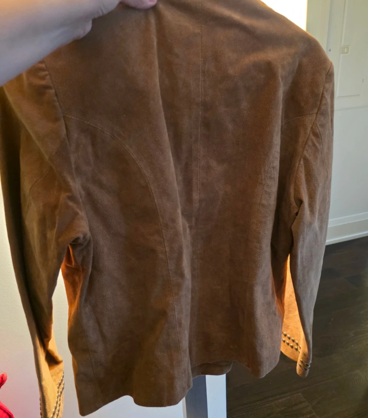 Raffaelo Leather Suede Studded Jacket - photo 4