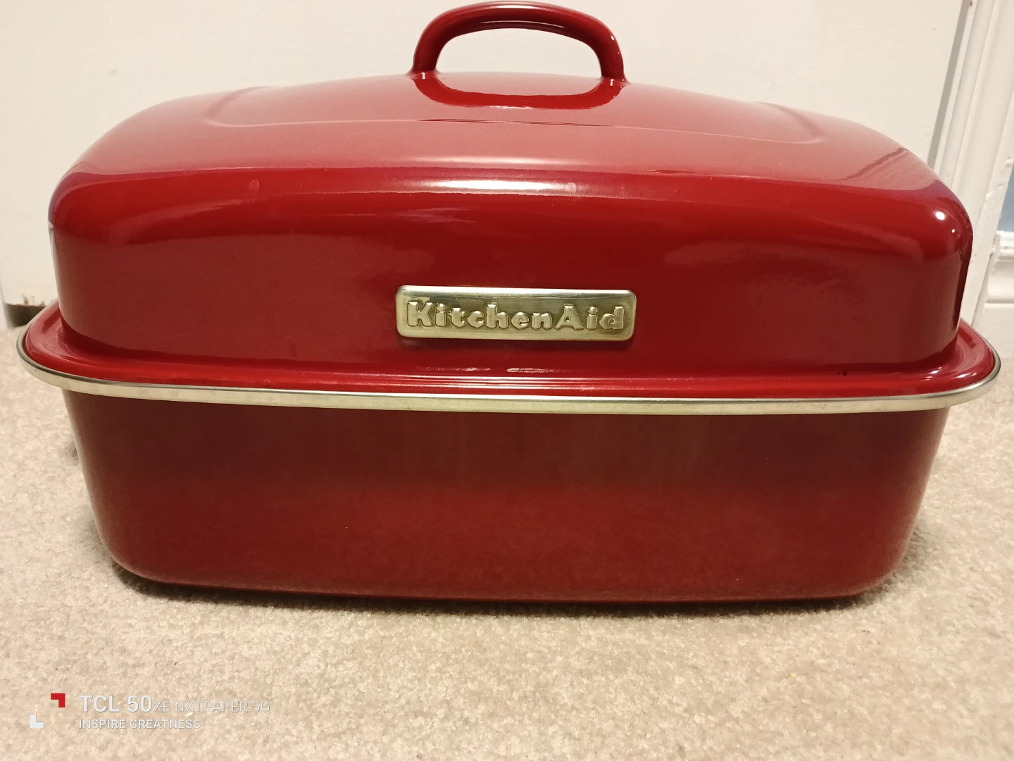 KitchenAid Red Enamel Roasting Pan