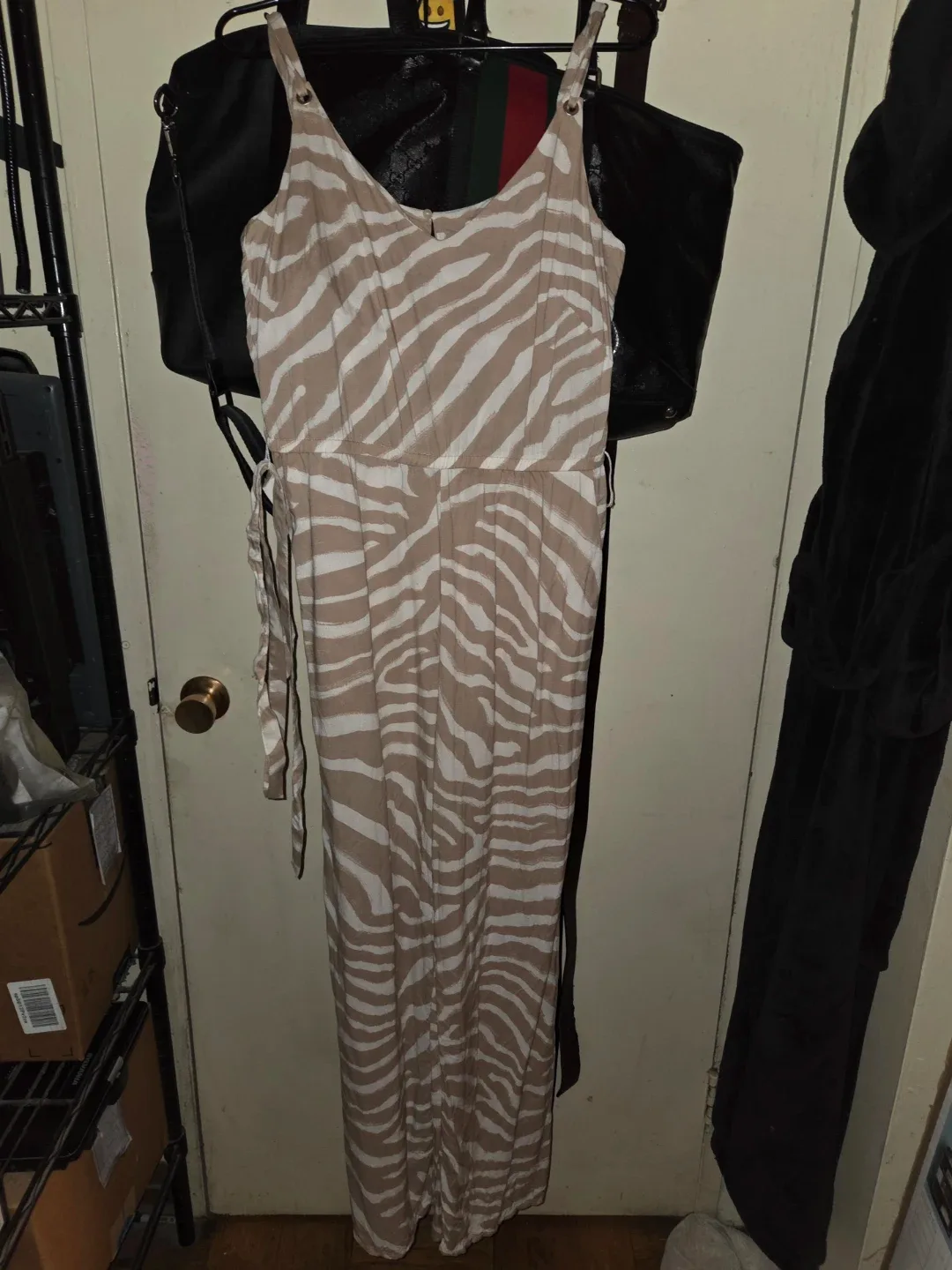 H&M Animal Print Jumpsuit in a Ladies 8