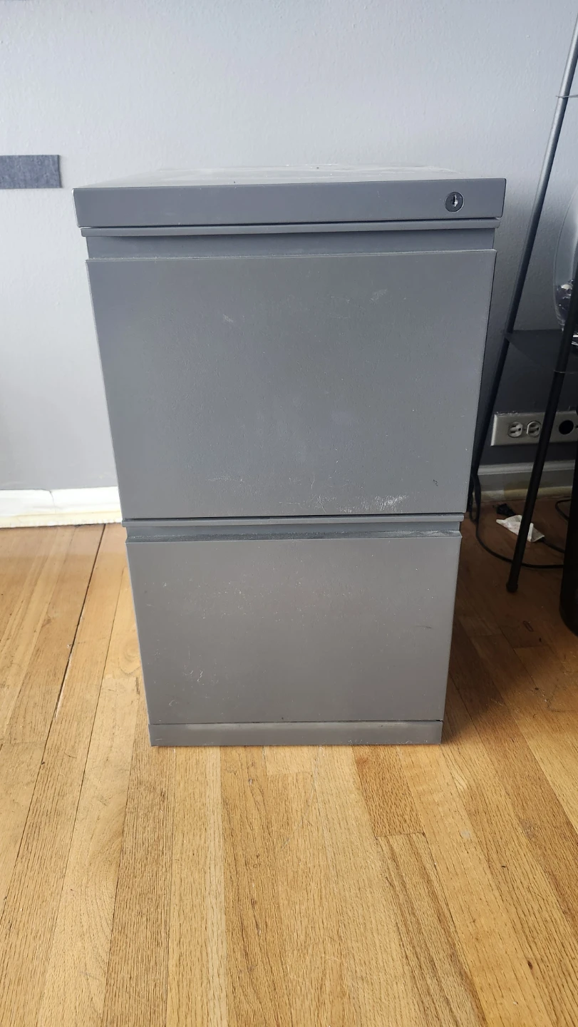 Two-Drawer Metal Filing Cabinet