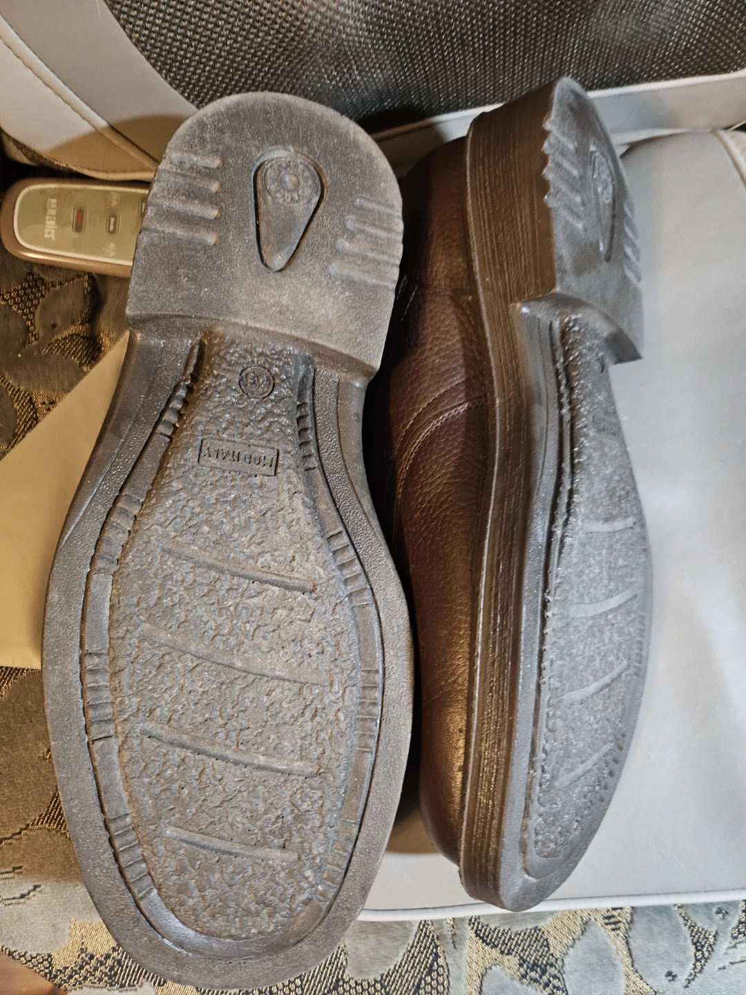 Farzin Brown Leather Shoes, size 10 - photo 2