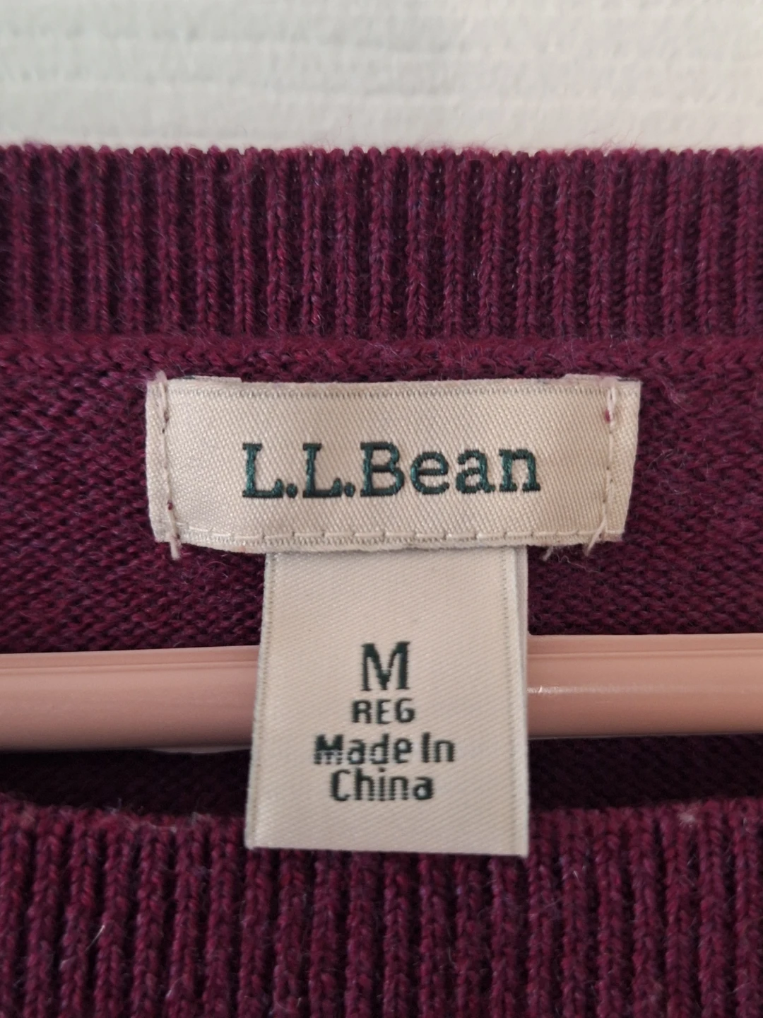 L.L.Bean Maroon Sweater - Size Medium - photo 3
