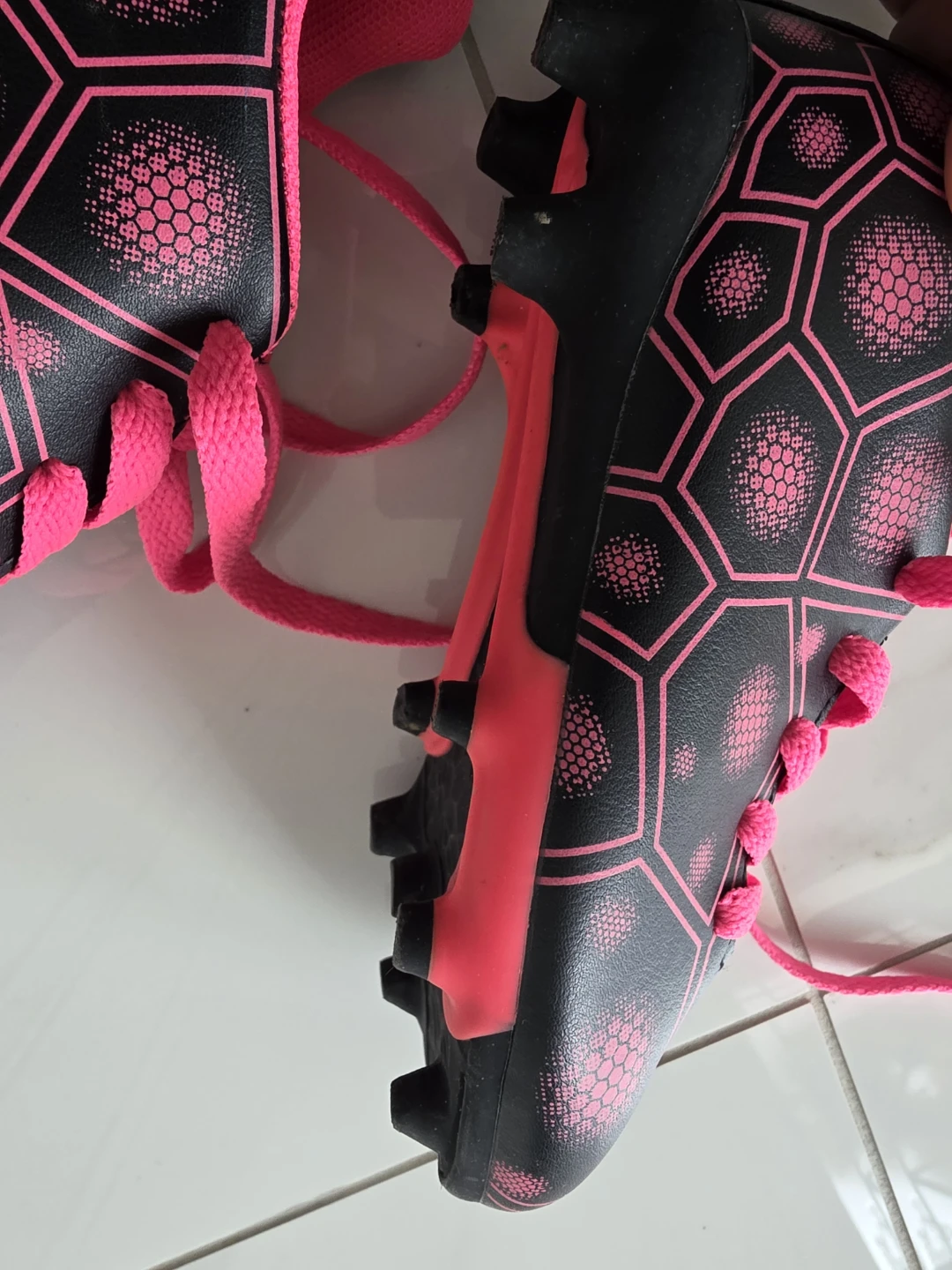 Black and Pink Soccer Cleats - photo 4