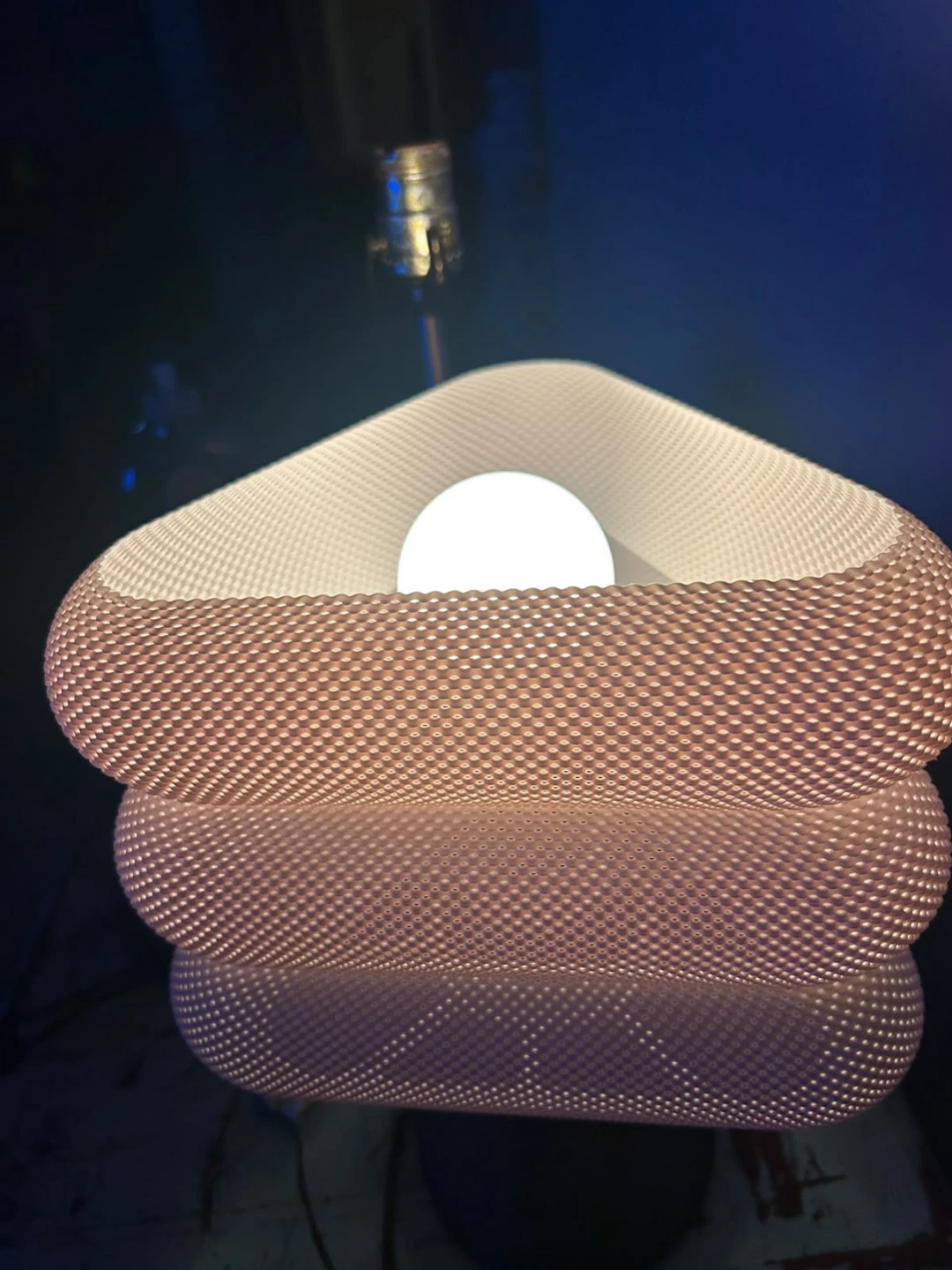 Custom Modern Stacked Table Lamp - RGBW Smart Bulb Included - photo 4