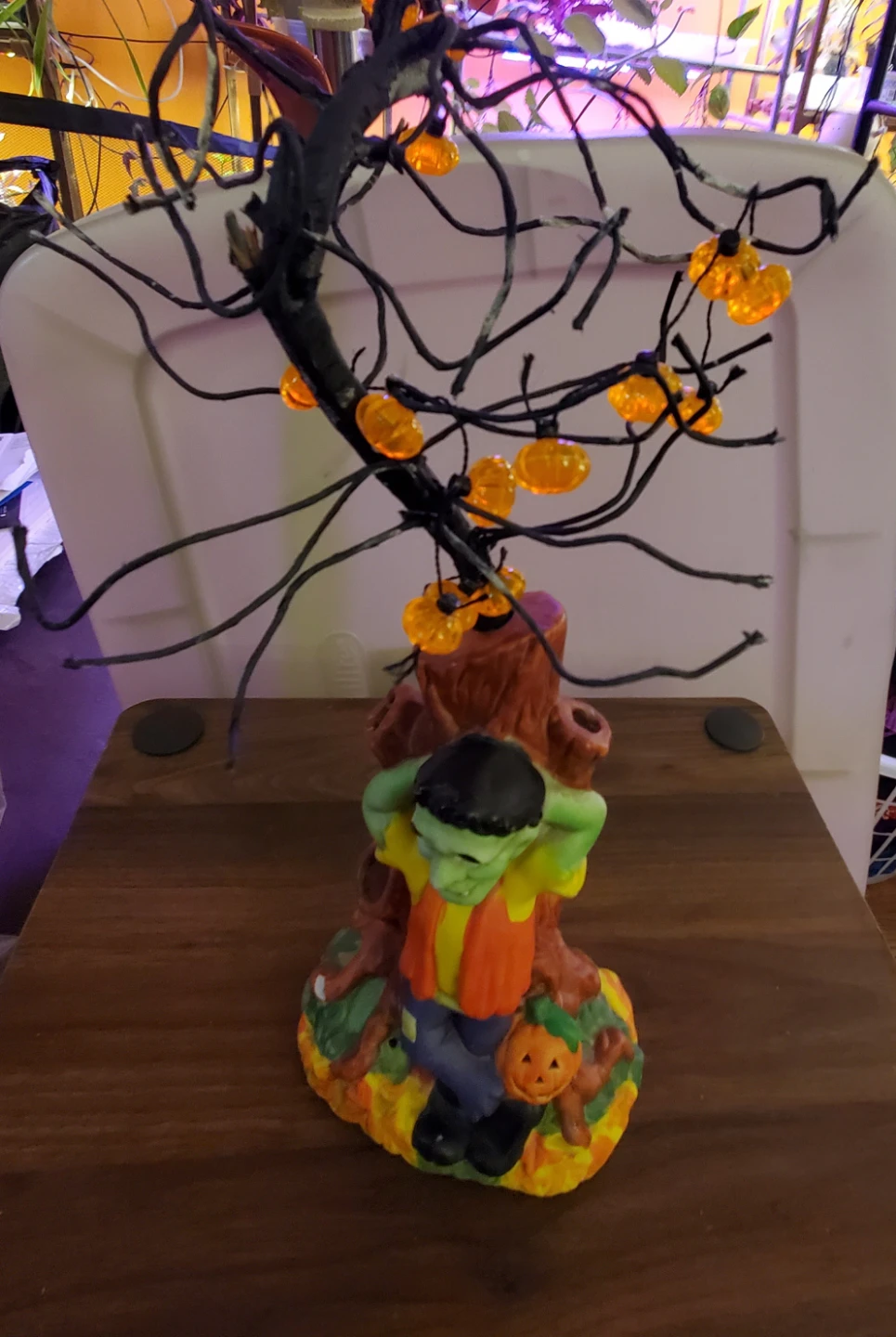 Frankenstein Halloween Lighted Tree - photo 3