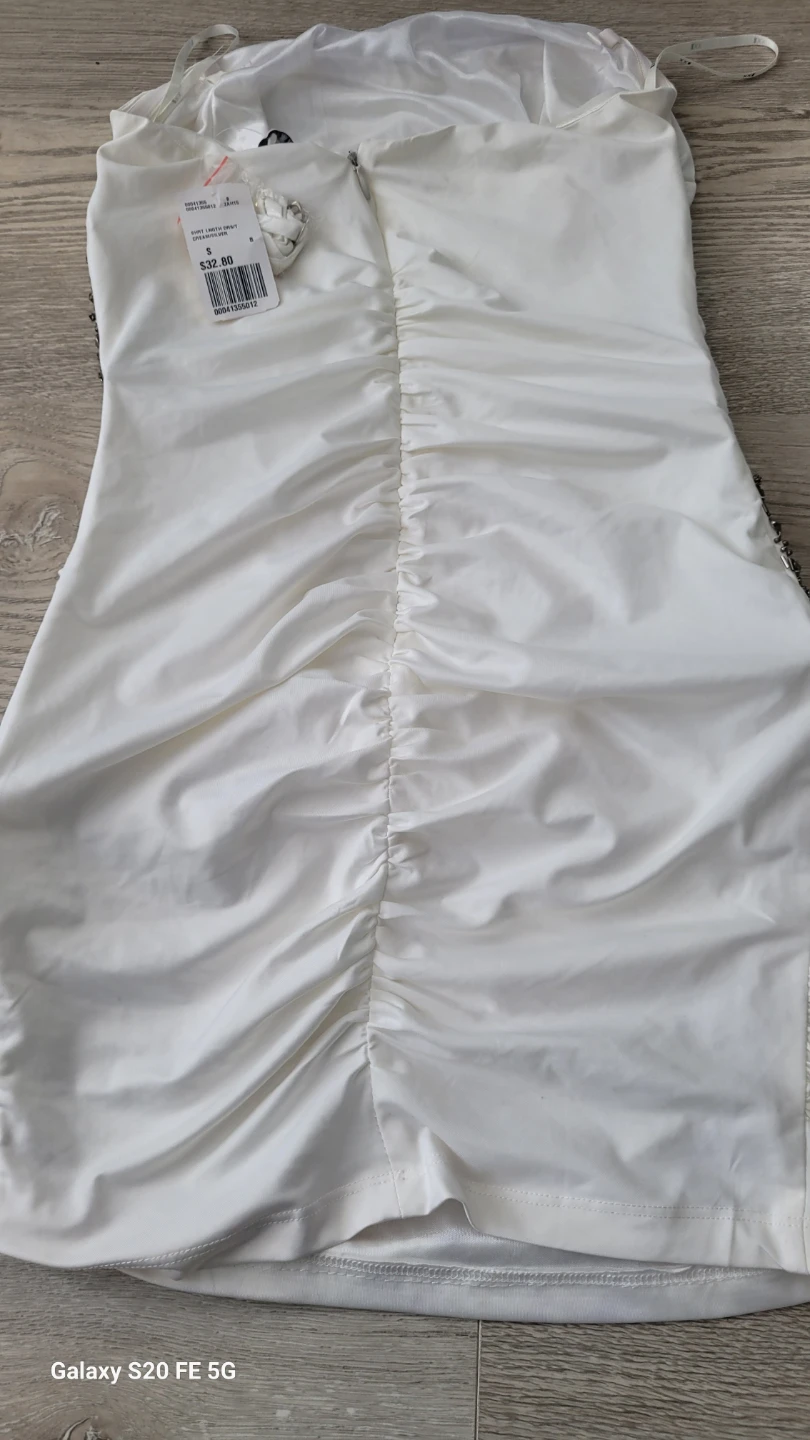 XXI Forever Cream and Silver Studded Dress - photo 3