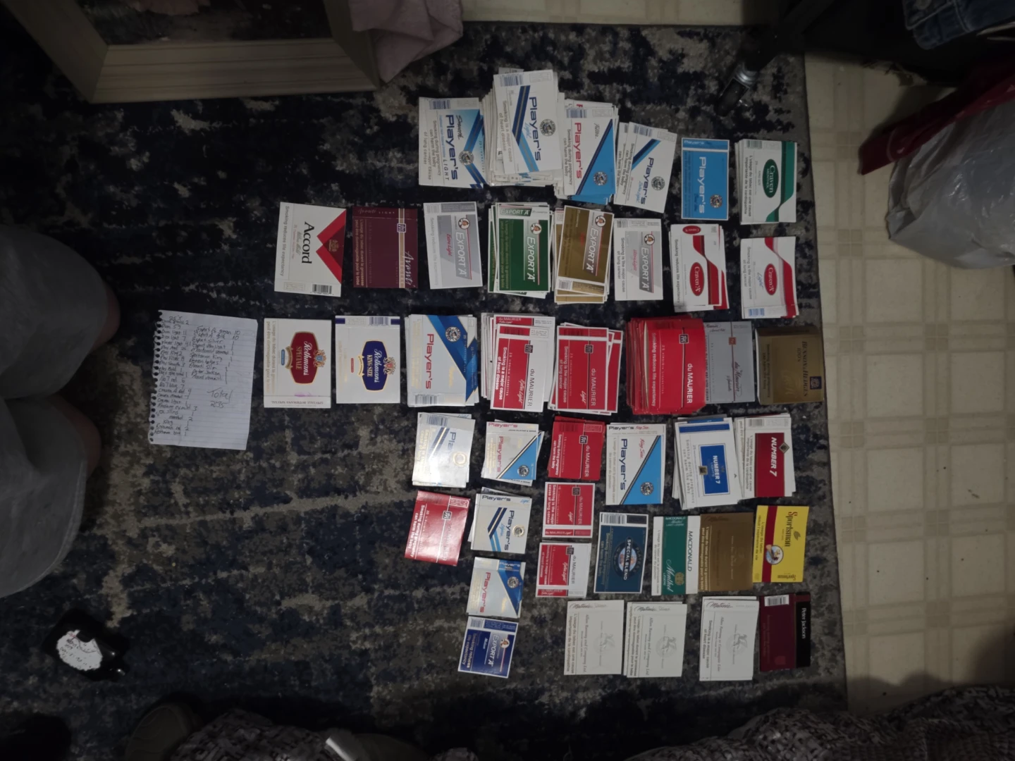 Collection of 235 Vintage Cigarette Pack Labels - photo 5