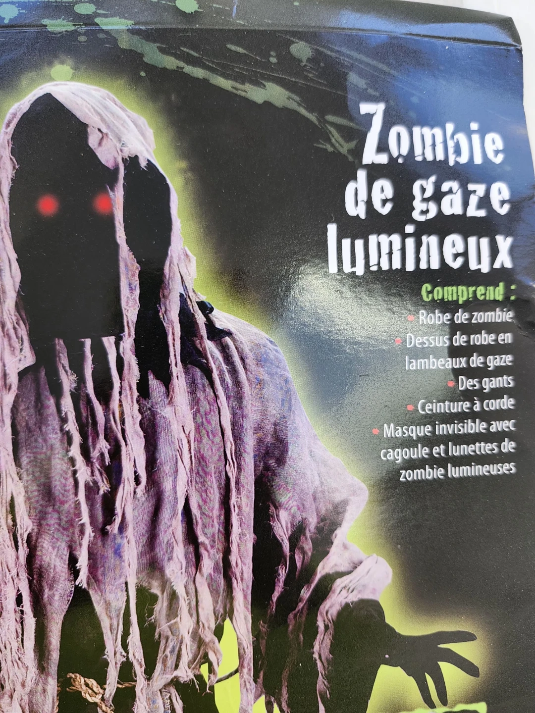 New Halloween Gauze zombie flashng eyes - photo 2