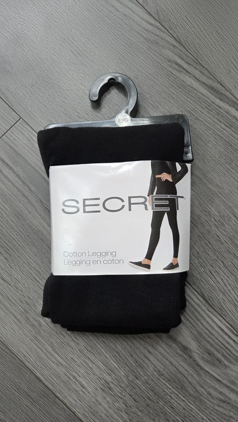 Secret Cotton Legging - Black - Large