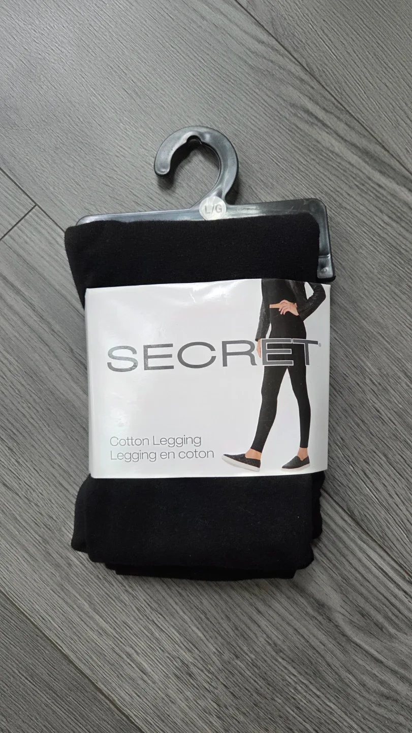 Secret Cotton Legging - Black - Large