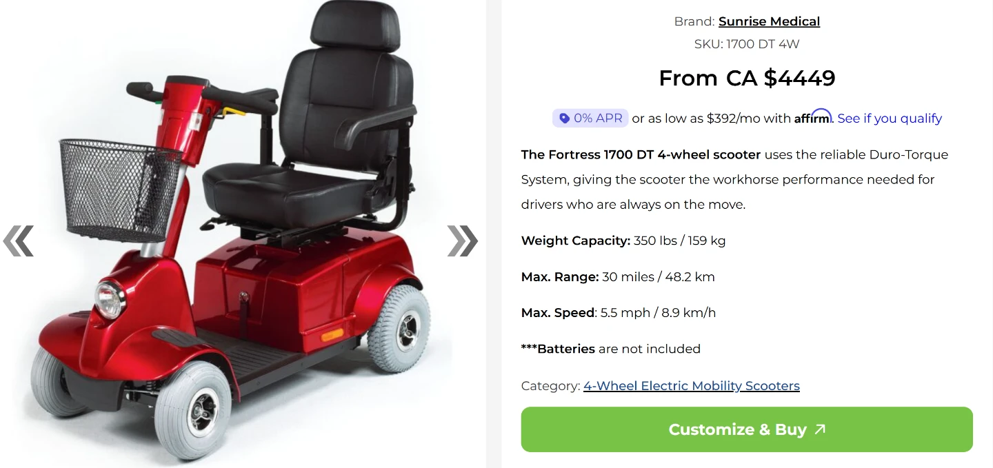 NEW Electric Mobility Scooter 4- Wheel - photo 4