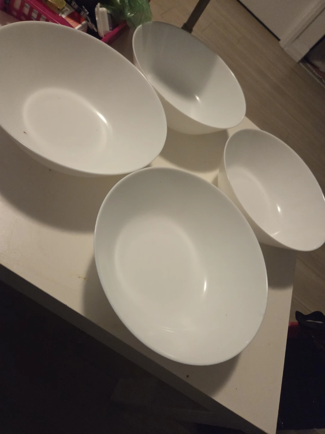 Set of 4 White Cereal Bowls - photo 5