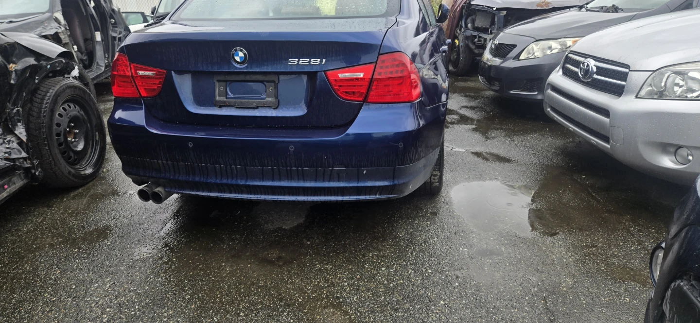 Blue BMW 328i sedan