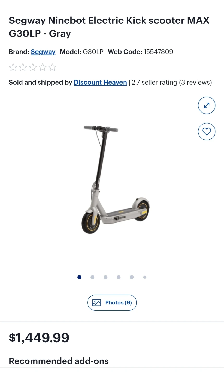 Ninebot Kickscooter max GLP30 - photo 2
