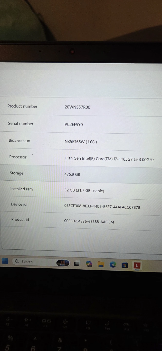 Lenovo ThinkPad T14s Gen 2 Intel i7 32GB RAM - photo 5