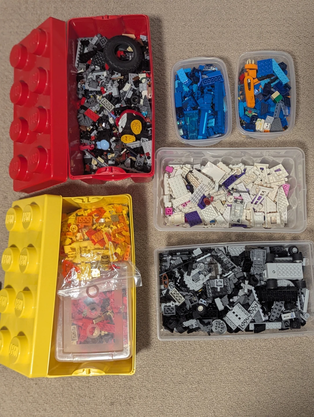 Large Collection of LEGO Bricks with Storage Tubs - photo 3