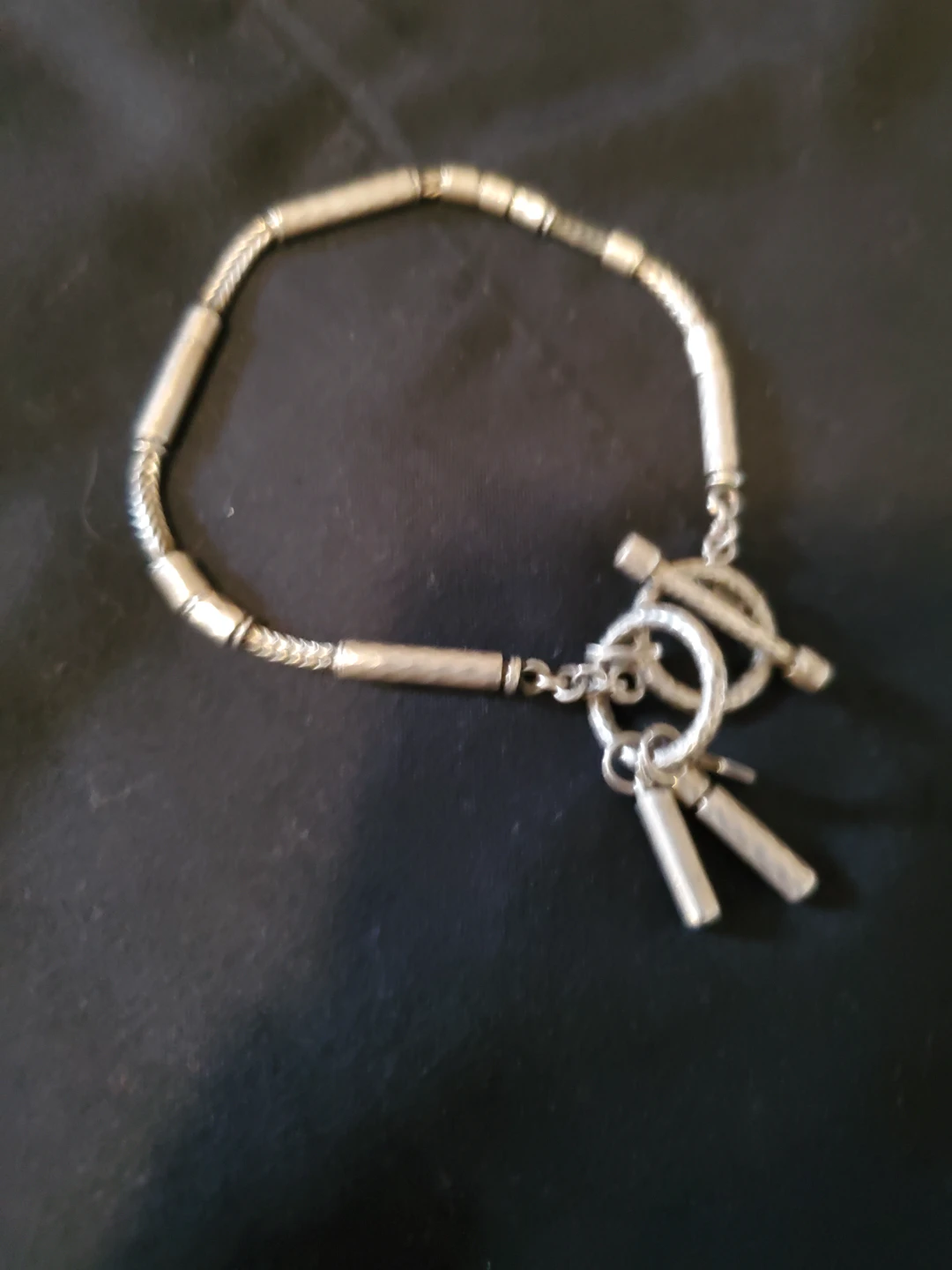 Silver-Tone Toggle Bracelet - photo 3
