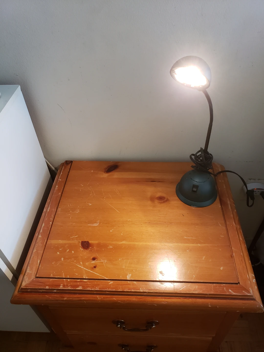 Two-Drawer Wooden Nightstand