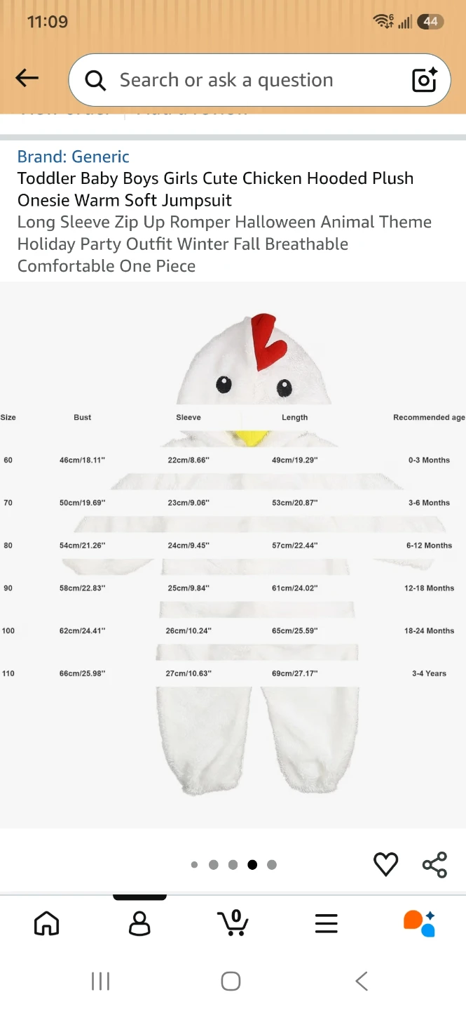 Brand New Toddler Chicken Costume - photo 3