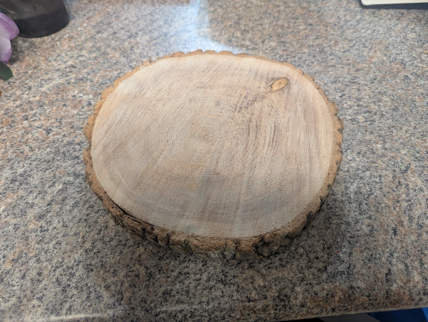 Natural Wood Slice Decorative Display