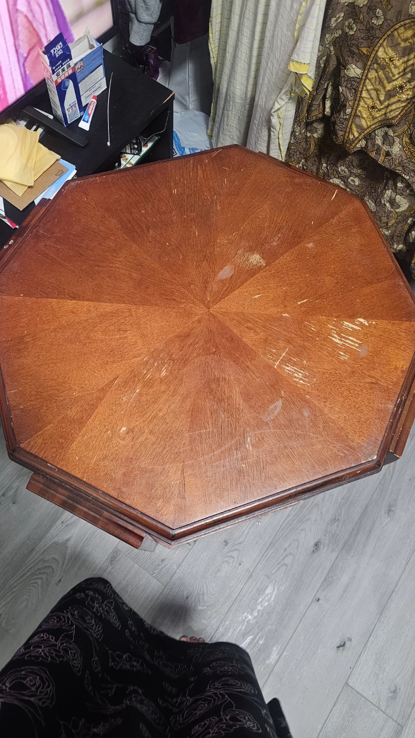 Octagonal Wooden Side Table