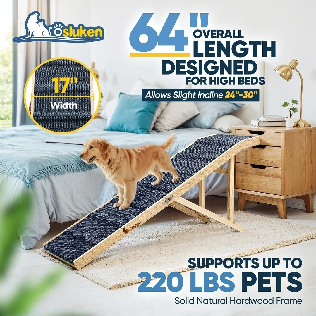 Osluken Adjustable Pet Ramp for Dogs - photo 3